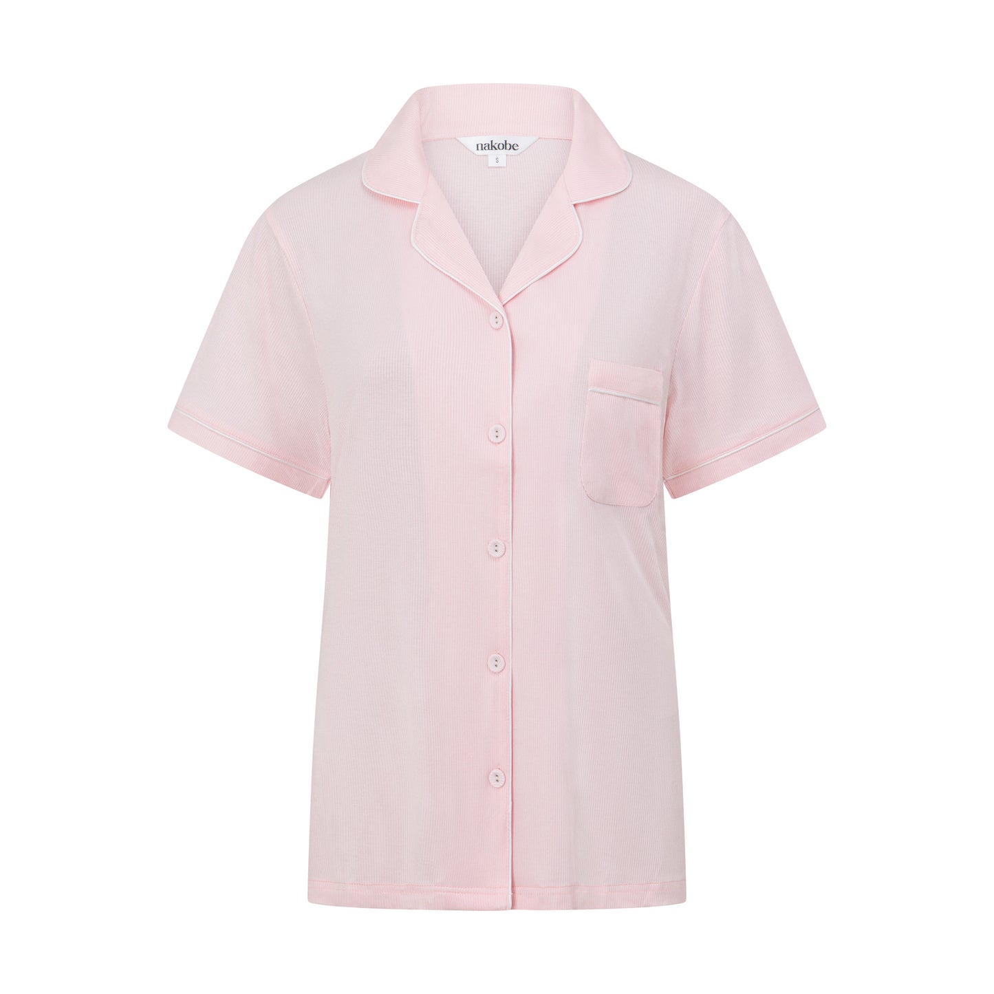 Pink Ribbed Short Set