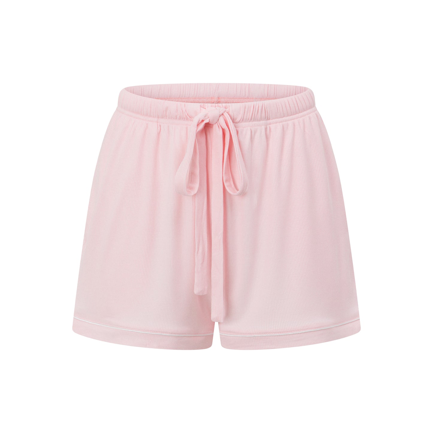 Pink Ribbed Short Set