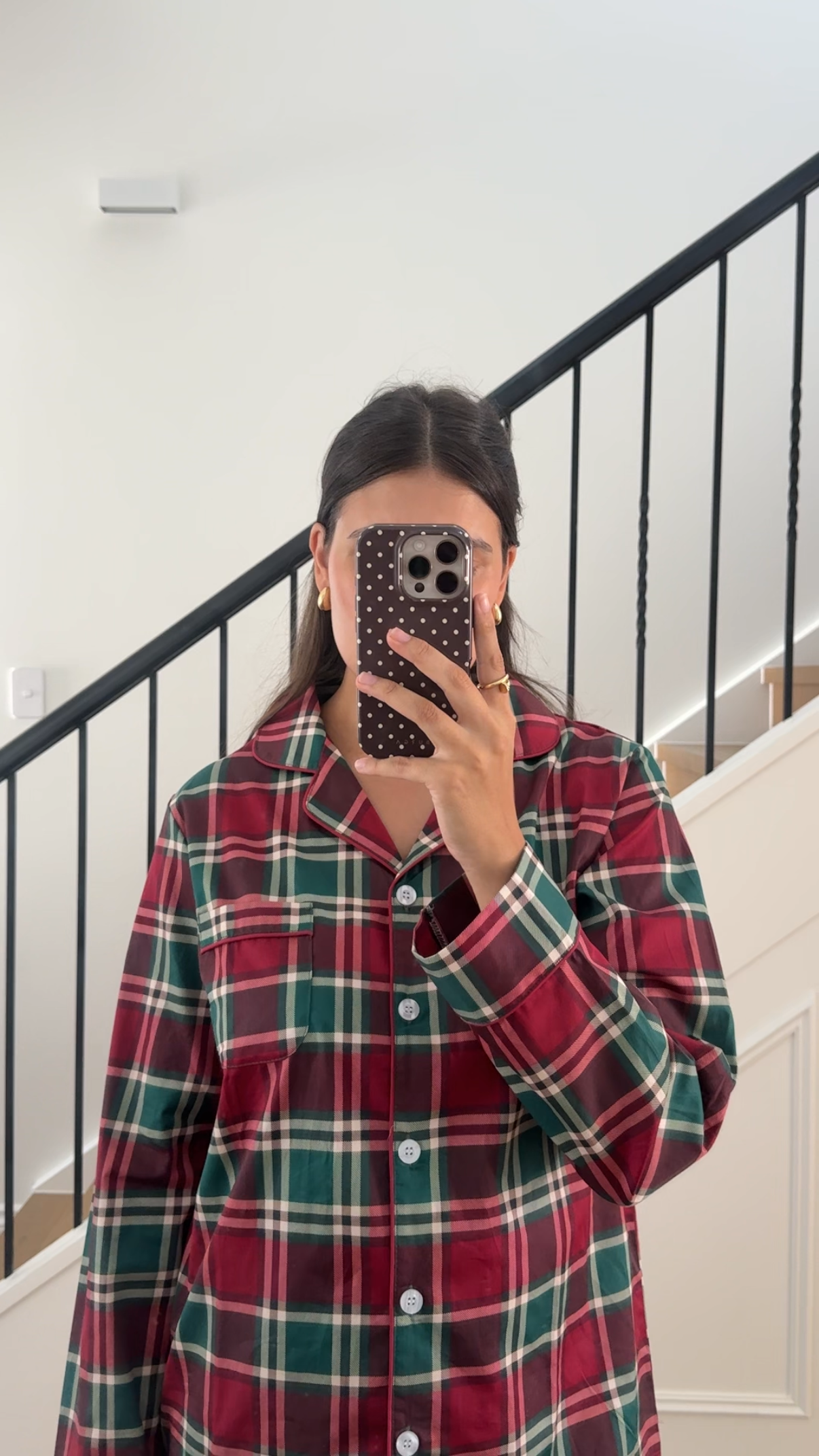Womens Long Sleeve Plaid