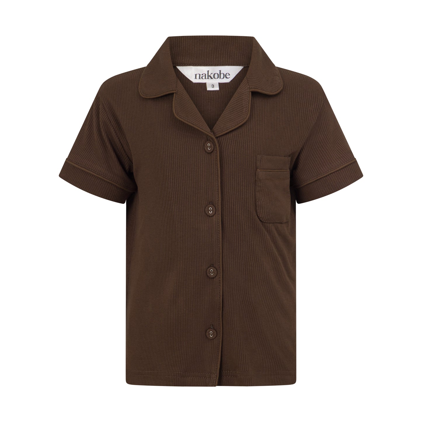 Chocolate Ribbed Kids Set
